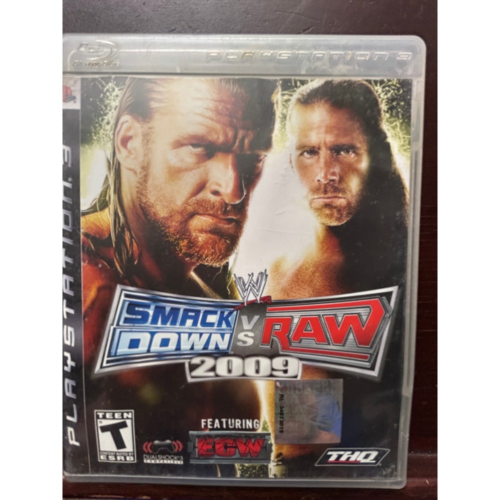 WWE SmackDown vs Raw 2009 PS3 PlayStation 3 CIB Triple H Shawn Michaels THQ